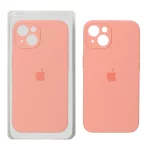 قاب سیلیکونی پاک کنی محافظ لنزدار اورجینال Apple iPhone 13 / iPhone 14 - گلبهی تیره (پک اصلی)