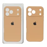 قاب سیلیکونی پاک کنی محافظ لنزدار اورجینال Apple iPhone 17 Pro Max - صحرایی کد 1 (پک دار) - NTC