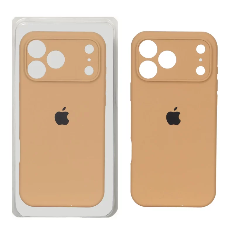 قاب سیلیکونی پاک کنی محافظ لنزدار اورجینال Apple iPhone 17 Pro Max - صحرایی کد 1 (پک دار) - NTC - تصویر 2