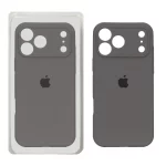 قاب سیلیکونی پاک کنی محافظ لنزدار اورجینال Apple iPhone 17 Pro Max - خاکستری کد 1 (پک دار) - NTC