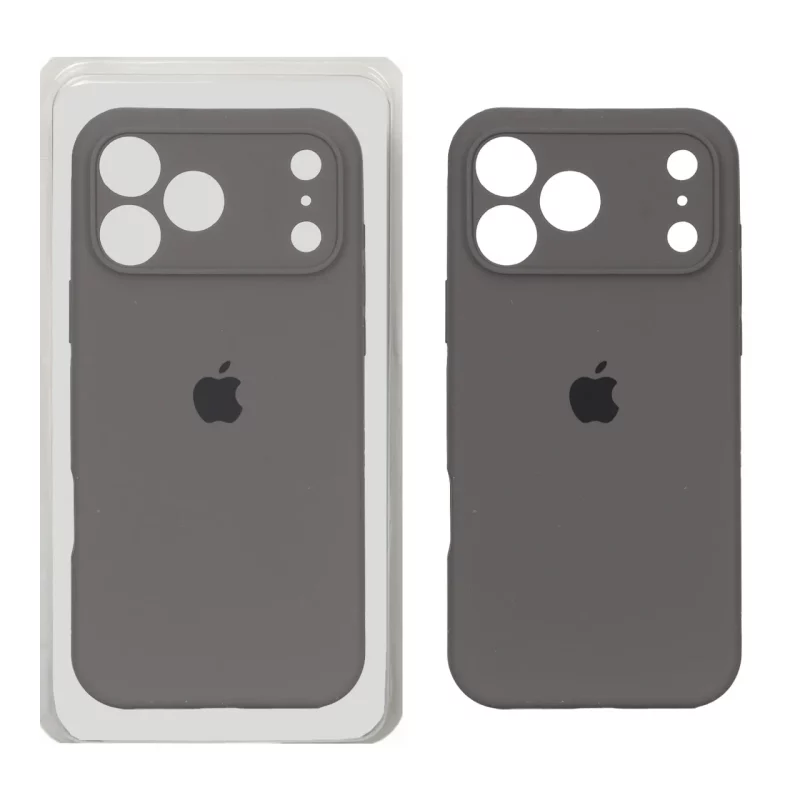 قاب سیلیکونی پاک کنی محافظ لنزدار اورجینال Apple iPhone 17 Pro Max - خاکستری کد 1 (پک دار) - NTC - تصویر 2