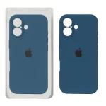 قاب سیلیکونی پاک کنی محافظ لنزدار اورجینال Apple iPhone 16 - سبز کله غازی (پک دار) - NTC