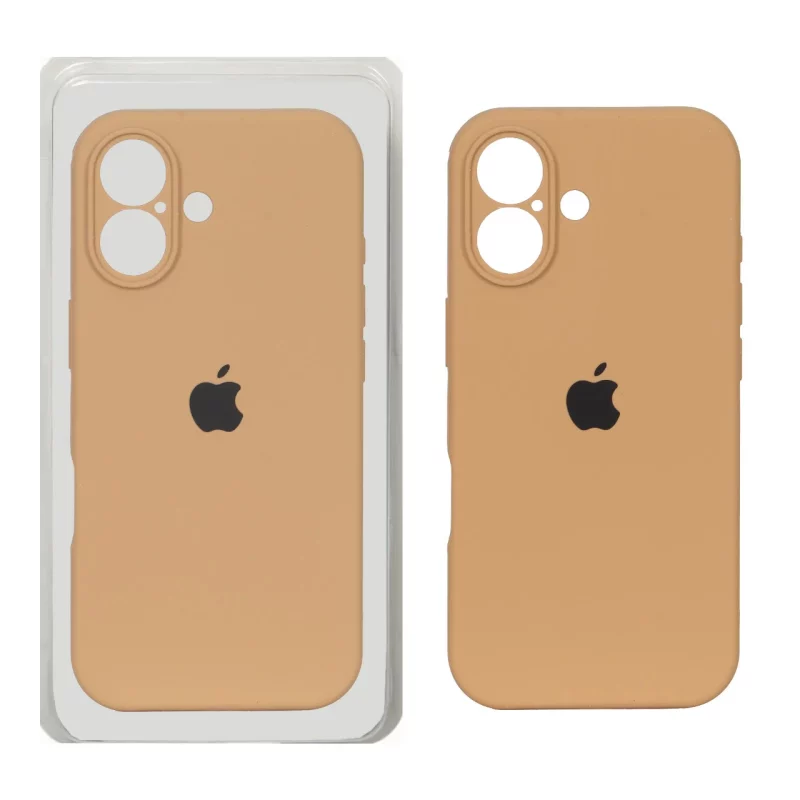 قاب سیلیکونی پاک کنی محافظ لنزدار اورجینال Apple iPhone 16 - صحرایی کد 1 (پک دار) - NTC - تصویر 2