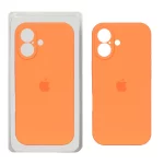 قاب سیلیکونی پاک کنی محافظ لنزدار اورجینال Apple iPhone 17 - نارنجی کد 1 (پک دار) - NTC