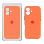 قاب سیلیکونی پاک کنی محافظ لنزدار اورجینال Apple iPhone 17 - نارنجی کد 2 (پک دار) - NTC