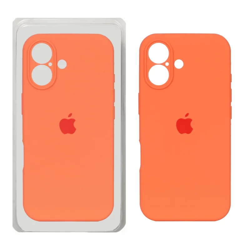 قاب سیلیکونی پاک کنی محافظ لنزدار اورجینال Apple iPhone 17 - نارنجی کد 2 (پک دار) - NTC - تصویر 2