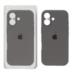قاب سیلیکونی پاک کنی محافظ لنزدار اورجینال Apple iPhone 17 - خاکستری کد 1 (پک دار) - NTC