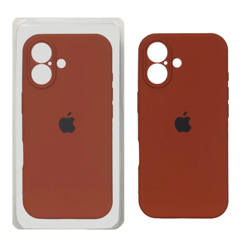 قاب سیلیکونی پاک کنی محافظ لنزدار اورجینال Apple iPhone 17 - قهوه ای (پک دار) - NTC - تصویر 2