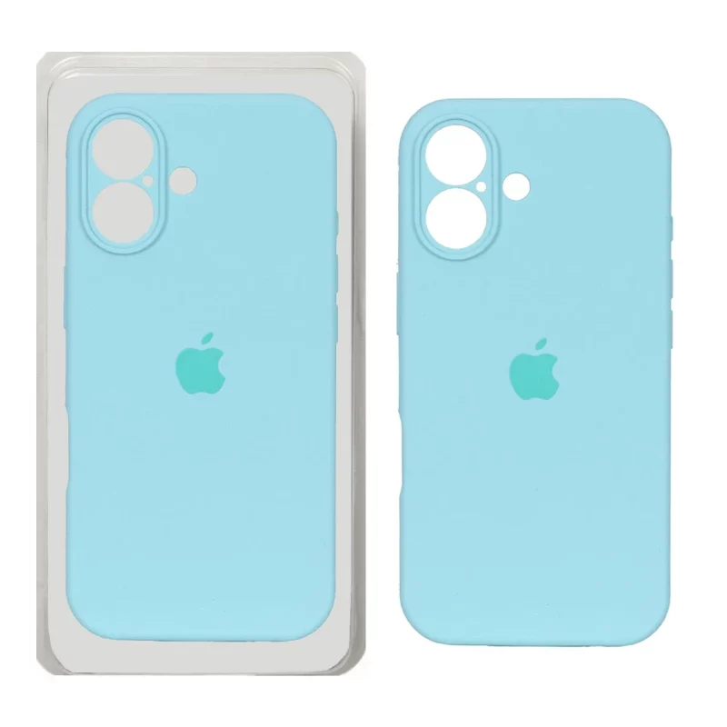 قاب سیلیکونی پاک کنی محافظ لنزدار اورجینال Apple iPhone 17 - سبزآبی (پک دار) - NTC - تصویر 2