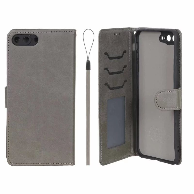 کیف موبایل مگنتی درجه یک داخل خز MNC Plus مدل Apple iPhone 7 Plus / iPhone 8 Plus - خاکستری - تصویر 2