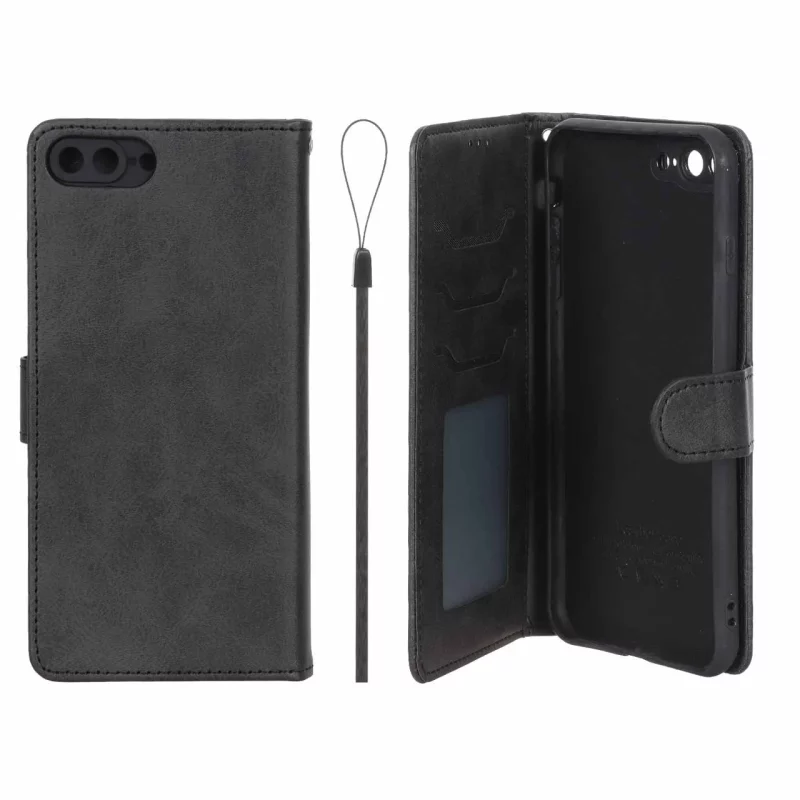 کیف موبایل مگنتی درجه یک داخل خز MNC Plus مدل Apple iPhone 7 Plus / iPhone 8 Plus - مشکی - تصویر 2