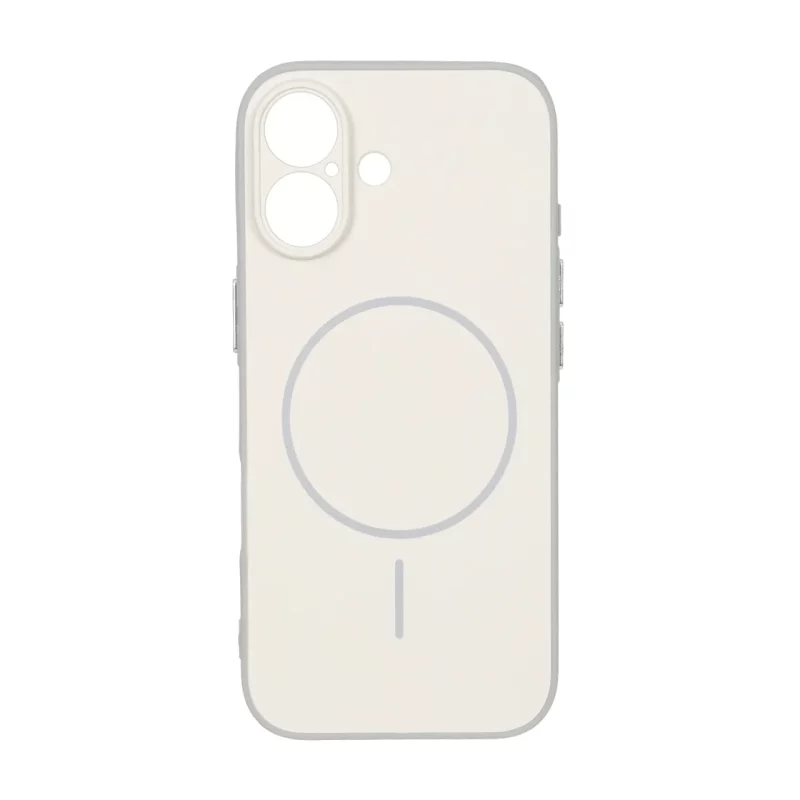 قاب Soft طرح مگ سیف محافظ لنزدار Apple iPhone 17 - کرم - تصویر 2