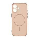قاب Soft طرح مگ سیف محافظ لنزدار Apple iPhone 16 - صحرایی