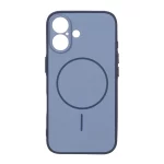 قاب Soft طرح مگ سیف محافظ لنزدار Apple iPhone 16 - آبی