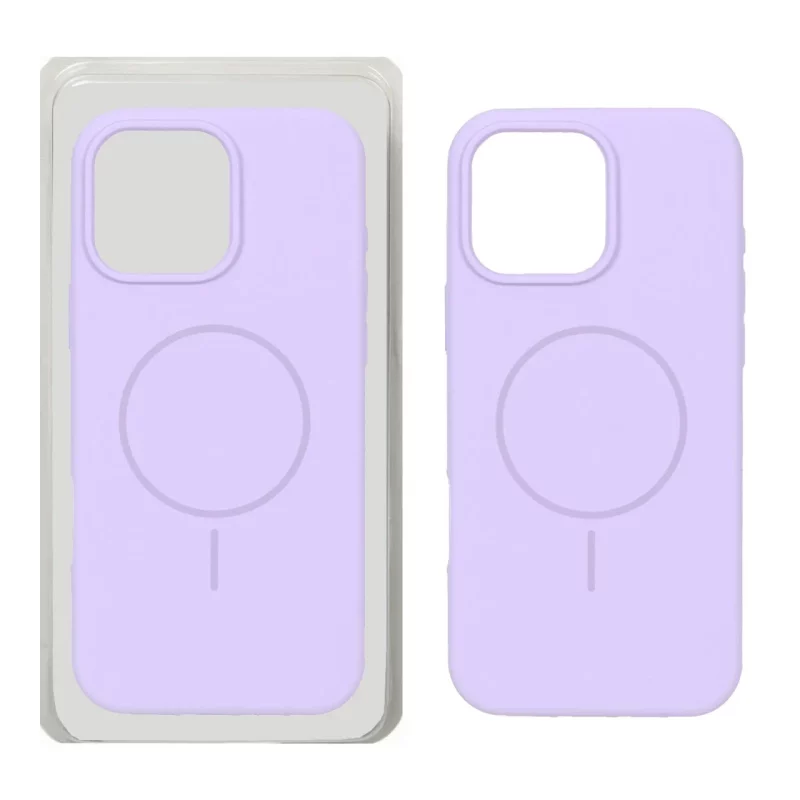 قاب سیلیکونی پاک کنی Magsafe مدل Apple iPhone 16 Pro Max - بنفش روشن (پک دار) - تصویر 2
