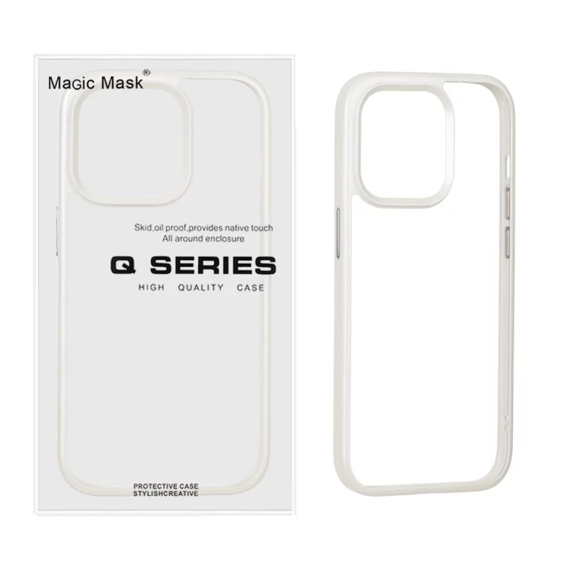 قاب اورجینال Q Series شفاف Ice مدل Apple iPhone 14 Pro - سفید (پک دار) - تصویر 2