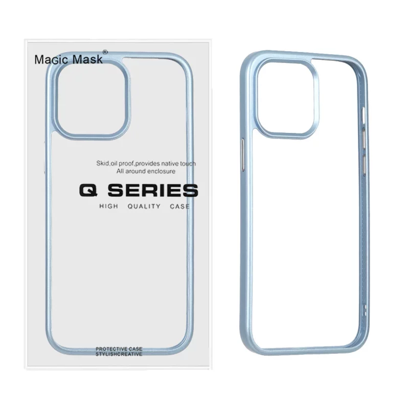 قاب اورجینال Q Series شفاف Ice مدل Apple iPhone 14 Pro - آبی (پک دار) - تصویر 2