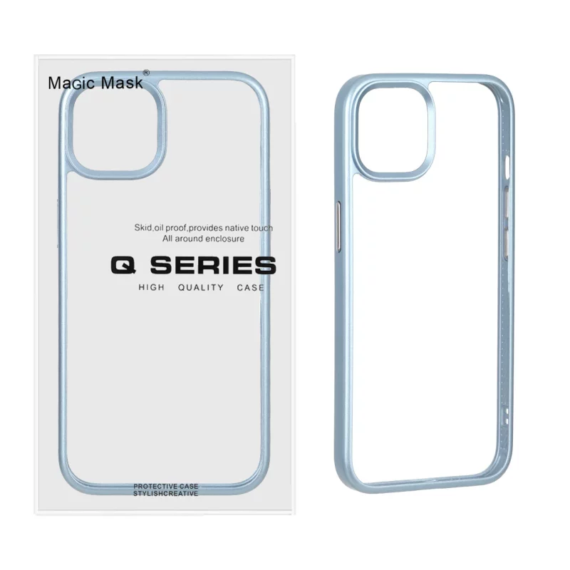 قاب اورجینال Q Series شفاف Ice مدل Apple iPhone 12 Pro / iPhone 12 - آبی (پک دار) - تصویر 2