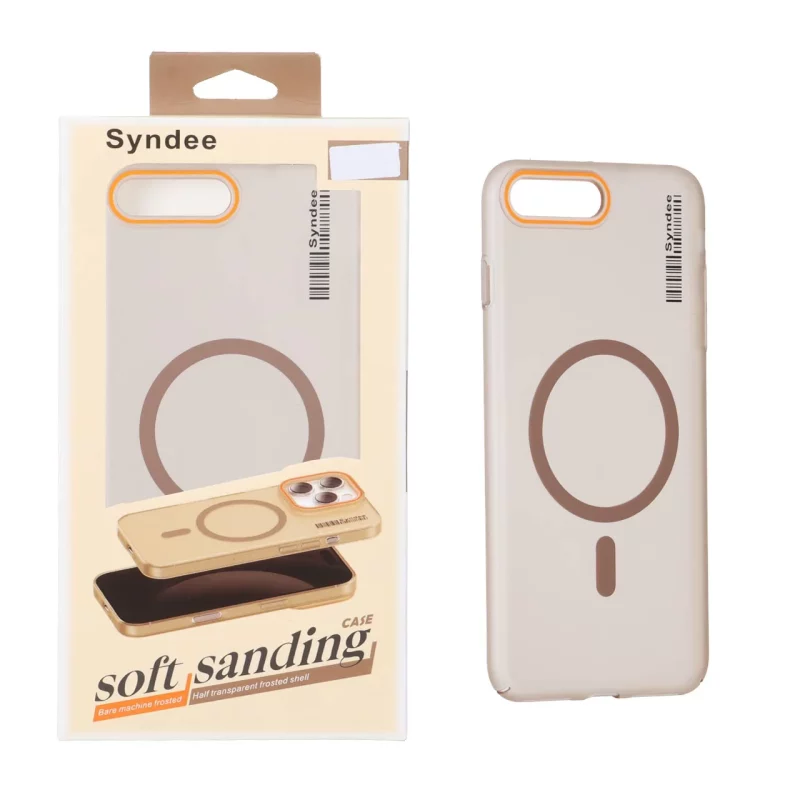 قاب اورجینال Syndee مات Magsafe مدل Apple iPhone 7 Plus / iPhone 8 Plus - صحرایی (پک دار) - تصویر 2