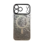 قاب ice طرح مگ سیف دور مات لنز شفاف Apple iPhone 17 Pro Max - طلایی