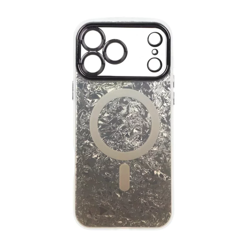 قاب ice طرح مگ سیف دور مات لنز شفاف Apple iPhone 17 Pro Max - طلایی - تصویر 2