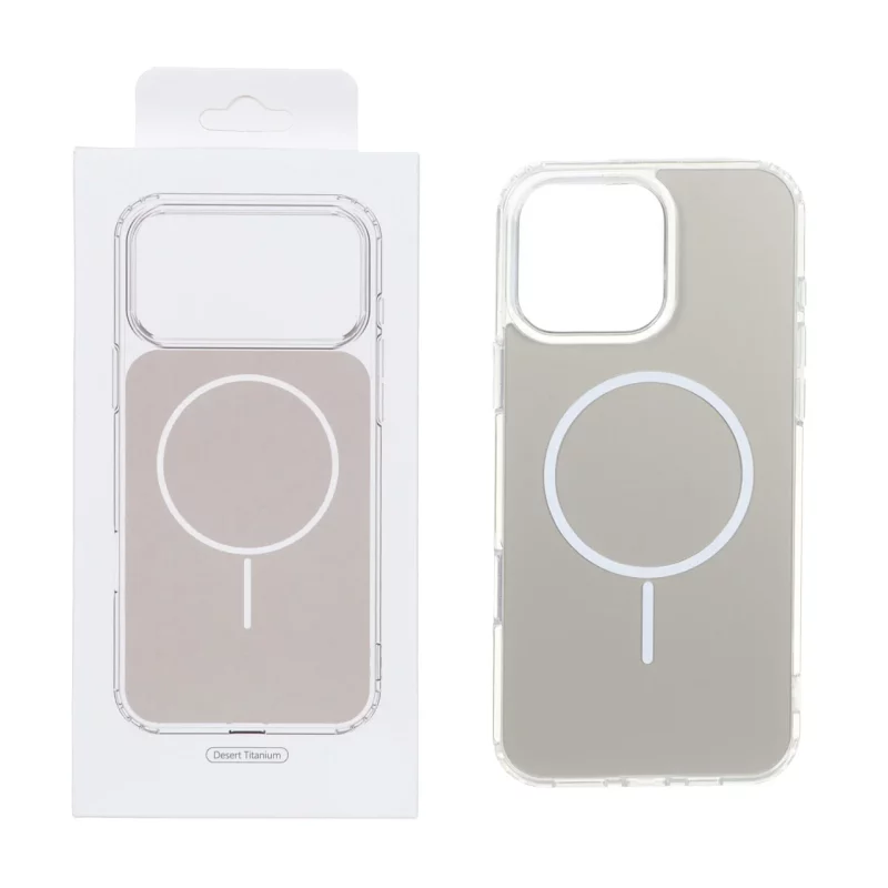 قاب پشت رنگی دور ژله ای با قابلیت شارژ MagSafe مدل Apple iPhone 16 Pro Max - صحرایی (پک دار) - تصویر 2