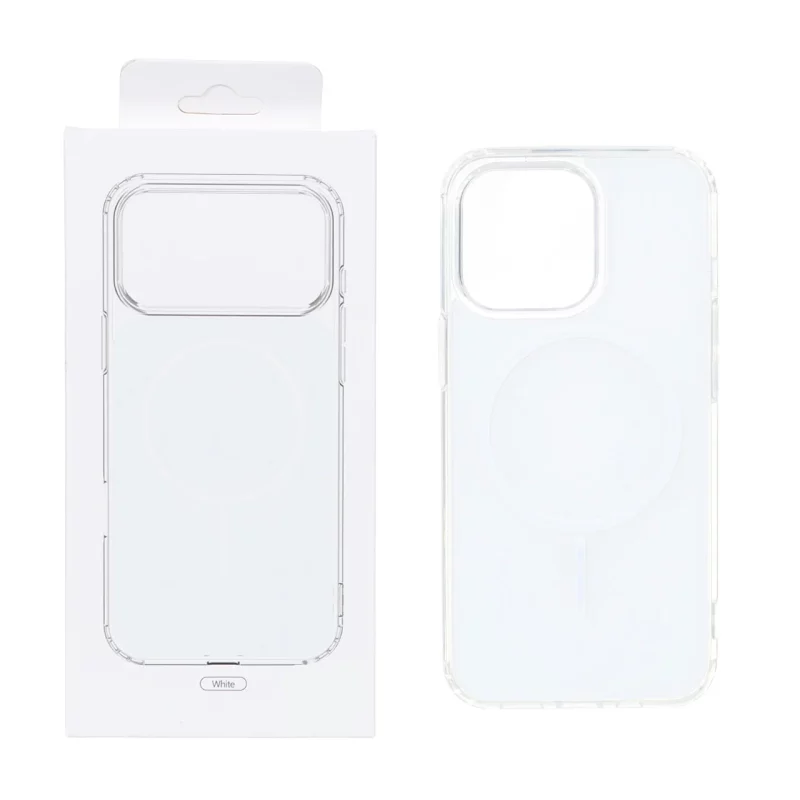 قاب پشت رنگی دور ژله ای با قابلیت شارژ MagSafe مدل Apple iPhone 13 Pro - سفید (پک دار) - تصویر 2