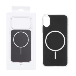 قاب پشت رنگی دور ژله ای با قابلیت شارژ MagSafe مدل Apple iPhone X / iPhone XS - مشکی (پک دار)