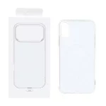 قاب پشت رنگی دور ژله ای با قابلیت شارژ MagSafe مدل Apple iPhone X / iPhone XS - سفید (پک دار)