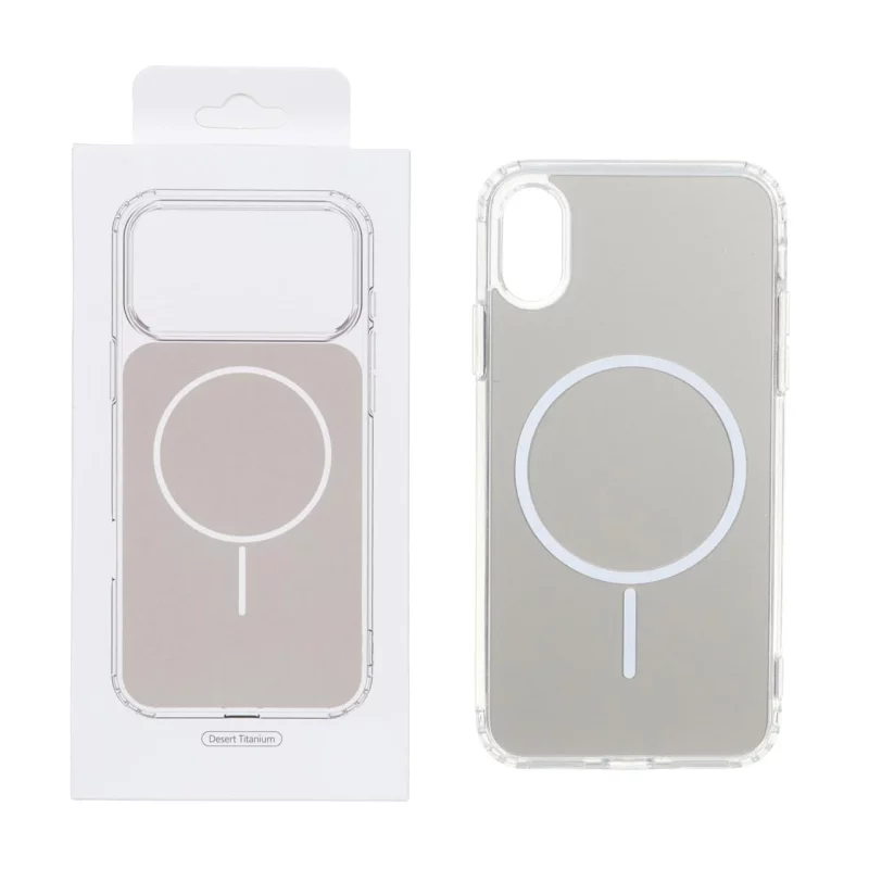 قاب پشت رنگی دور ژله ای با قابلیت شارژ MagSafe مدل Apple iPhone X / iPhone XS - صحرایی (پک دار) - تصویر 2