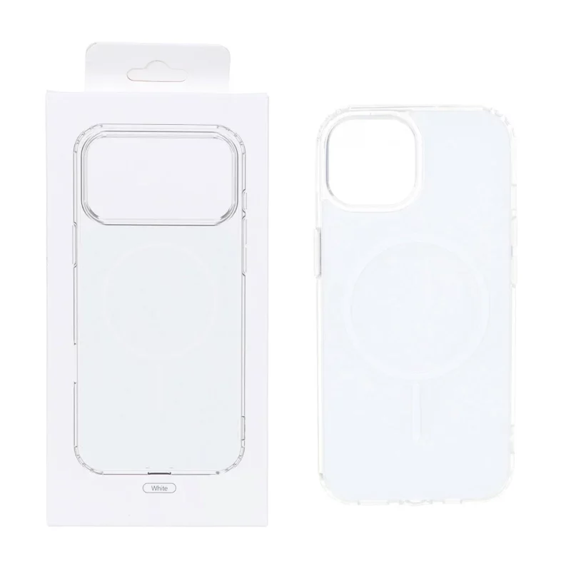 قاب پشت رنگی دور ژله ای با قابلیت شارژ MagSafe مدل Apple iPhone 13 / iPhone 14 - سفید (پک دار) - تصویر 2