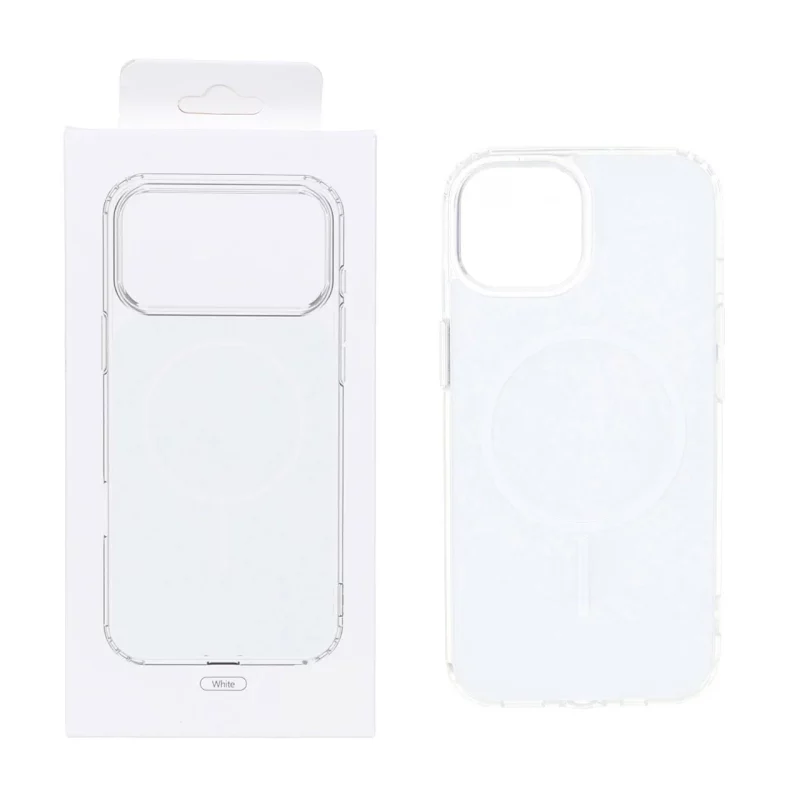 قاب پشت رنگی دور ژله ای با قابلیت شارژ MagSafe مدل Apple iPhone 13 Pro Max - سفید (پک دار) - تصویر 2