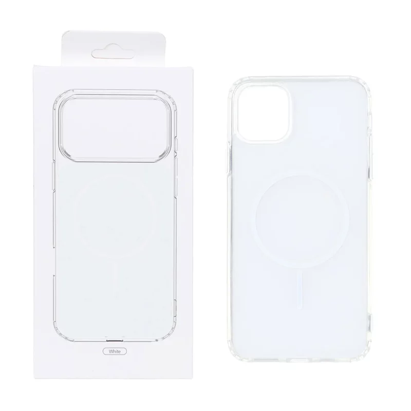 قاب پشت رنگی دور ژله ای با قابلیت شارژ MagSafe مدل Apple iPhone 11 - سفید (پک دار) - تصویر 2