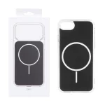 قاب پشت رنگی دور ژله ای با قابلیت شارژ MagSafe مدل Apple iPhone 7 / iPhone 8 / iPhone SE (2020) - مشکی (پک دار)