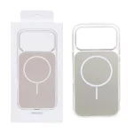 قاب پشت رنگی دور ژله ای با قابلیت شارژ MagSafe مدل Apple iPhone 17 Pro Max - صحرایی (پک دار)
