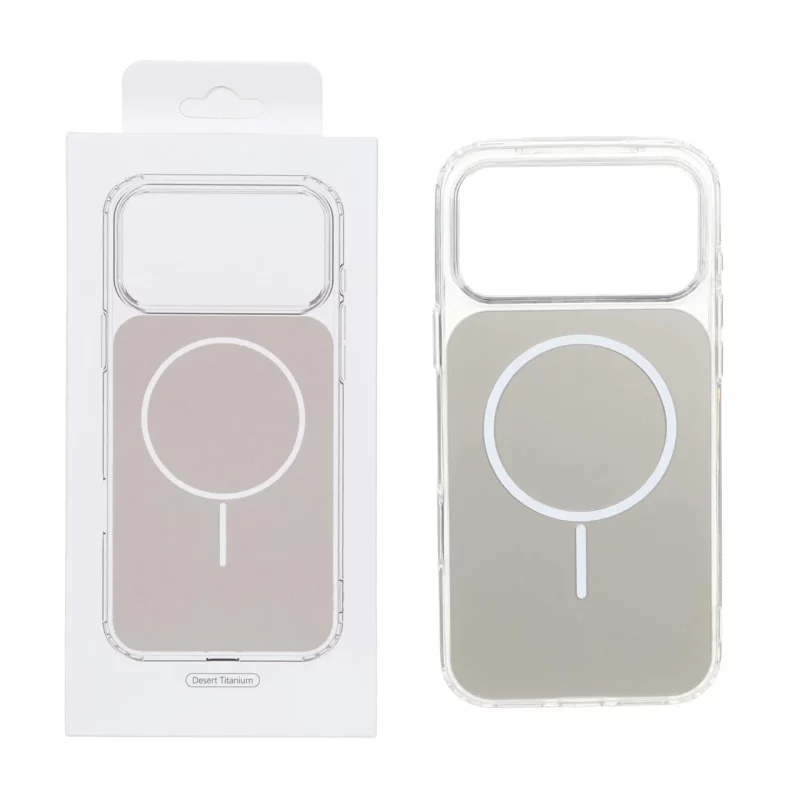 قاب پشت رنگی دور ژله ای با قابلیت شارژ MagSafe مدل Apple iPhone 17 Pro Max - صحرایی (پک دار) - تصویر 2