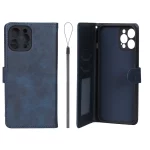 کیف موبایل مگنتی درجه یک داخل خز MNC Plus مدل Apple iPhone 12 Pro Max - سرمه ای
