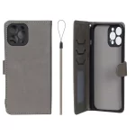 کیف موبایل مگنتی درجه یک داخل خز MNC Plus مدل Apple iPhone 12 Pro Max - خاکستری