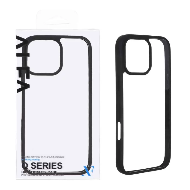 قاب اورجینال Q Series شفاف Alfa مدل Apple iPhone 16 Pro Max - مشکی (پک دار) - تصویر 2