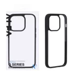 قاب اورجینال Q Series شفاف Alfa مدل Apple iPhone 14 Pro - مشکی (پک دار)