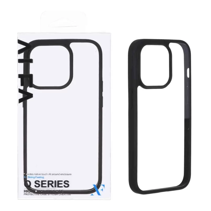 قاب اورجینال Q Series شفاف Alfa مدل Apple iPhone 14 Pro - مشکی (پک دار) - تصویر 2