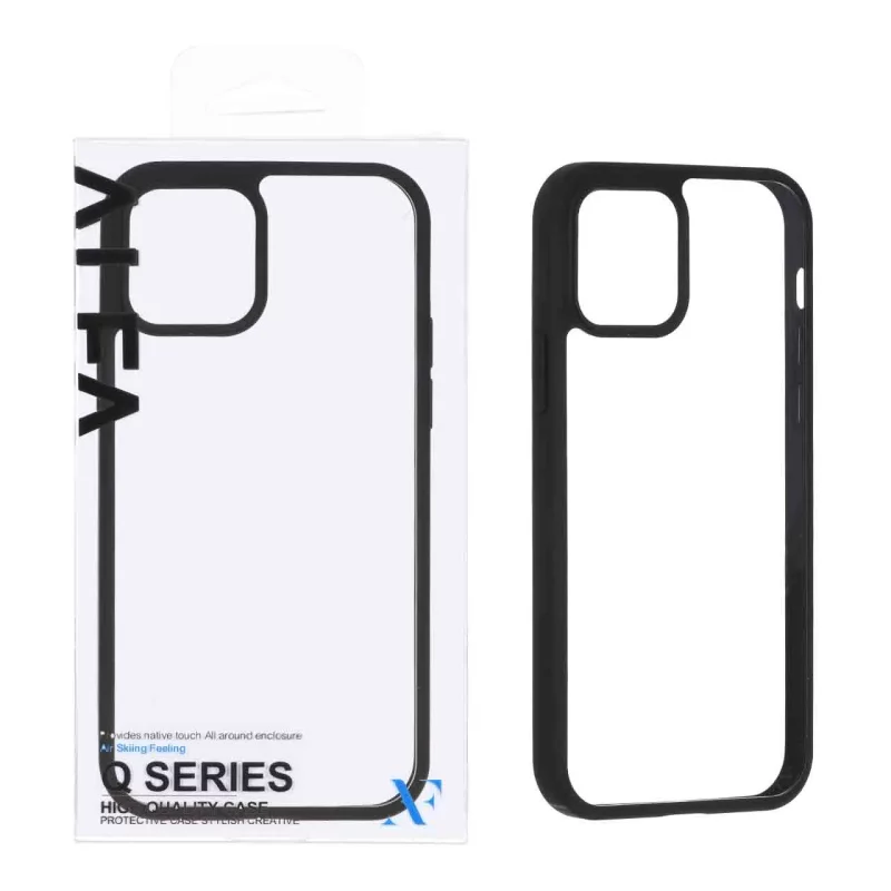 قاب اورجینال Q Series شفاف Alfa مدل Apple iPhone 12 Pro / iPhone 12 - مشکی (پک دار) - تصویر 2