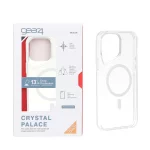 قاب اورجینال Gear4 Crystal palace شفاف White MagSafe مدل Apple iPhone 13 Pro Max (پک دار)