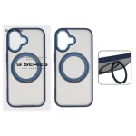 قاب اورجینال Magic Mask استند چرخشی Magsafe مدل Apple iPhone 17 - سرمه ای (پک دار)