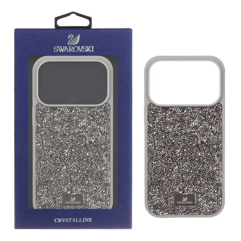 قاب Original Swarovski مدل Apple iPhone 17 Pro - خاکستری (پک دار) - تصویر 2