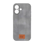 قاب جیر Mont Blanc طرح دوخت محافظ لنزدار Apple iPhone 16 - خاکستری