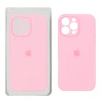 قاب سیلیکونی پاک کنی محافظ لنزدار اورجینال Apple iPhone 16 Pro Max - صورتی کد 1 (پک دار) - NTC