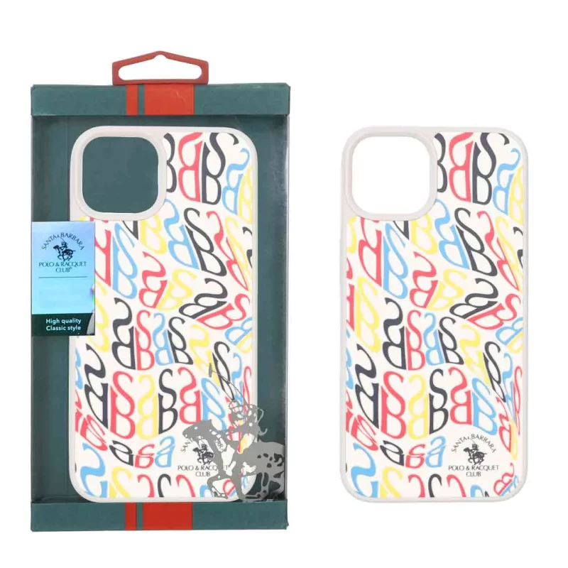 قاب اورجینال Santa Barbara Polo طرح SB مدل Apple iPhone 13 / iPhone 14 - کرم (پک دار) - تصویر 2