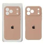 قاب سیلیکونی پاک کنی محافظ لنزدار اورجینال Apple iPhone 17 Pro Max - صحرایی کد 1 (پک اصلی)