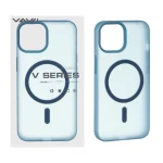 قاب اورجینال VAWI سیلیکونی پاستیلی MagSafe مدل Apple iPhone 13 / iPhone 14 - آبی (پک دار)